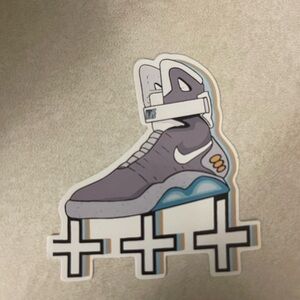 Shoe sticker free with purchase when you mention at time of purchase.